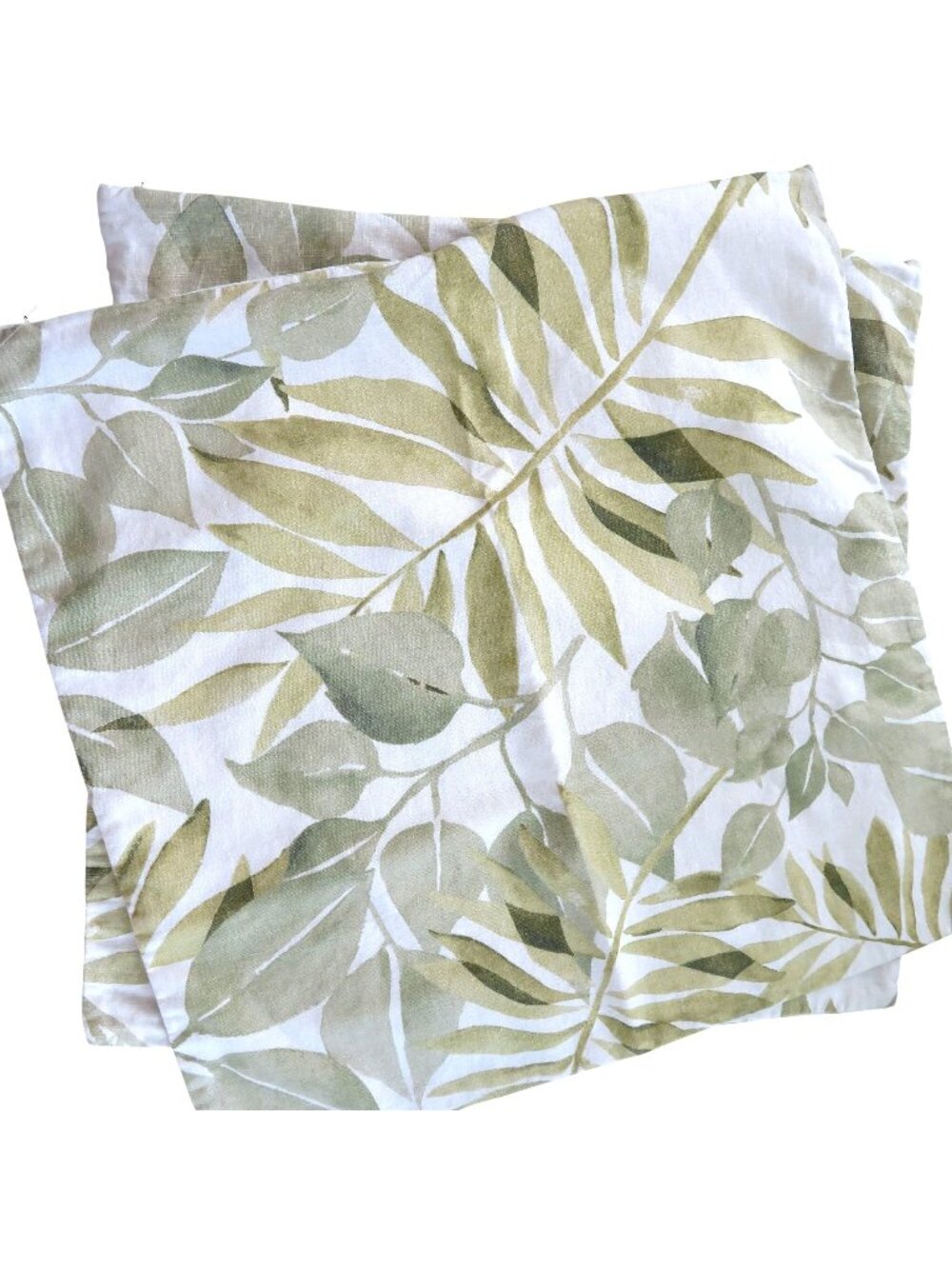Set of 2 Pottery Barn "Overlapping Leaves" Pillow Shams Decorative Pillow Cover